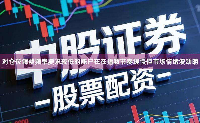对仓位调整频率要求较低的账户在在指数节奏缓慢但市场情绪波动明