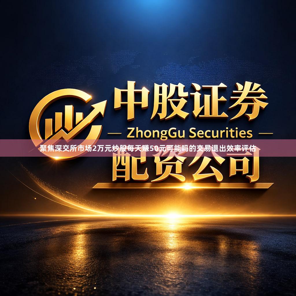 聚焦深交所市场2万元炒股每天赚50元可能吗的交易退出效率评估